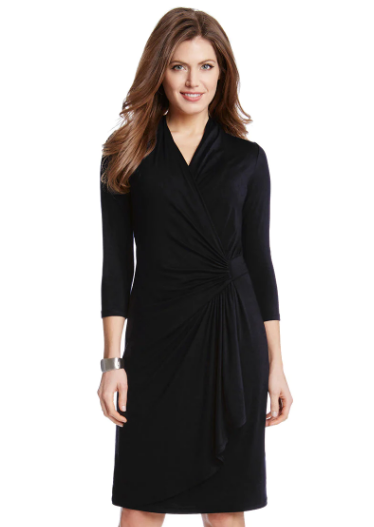 Cascade Wrap Dress
